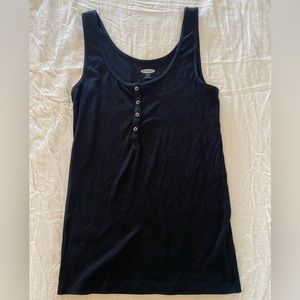 Old Navy Slim Fit Black Tank Top